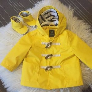 GAP Baby Raincoat and Booties Bundle